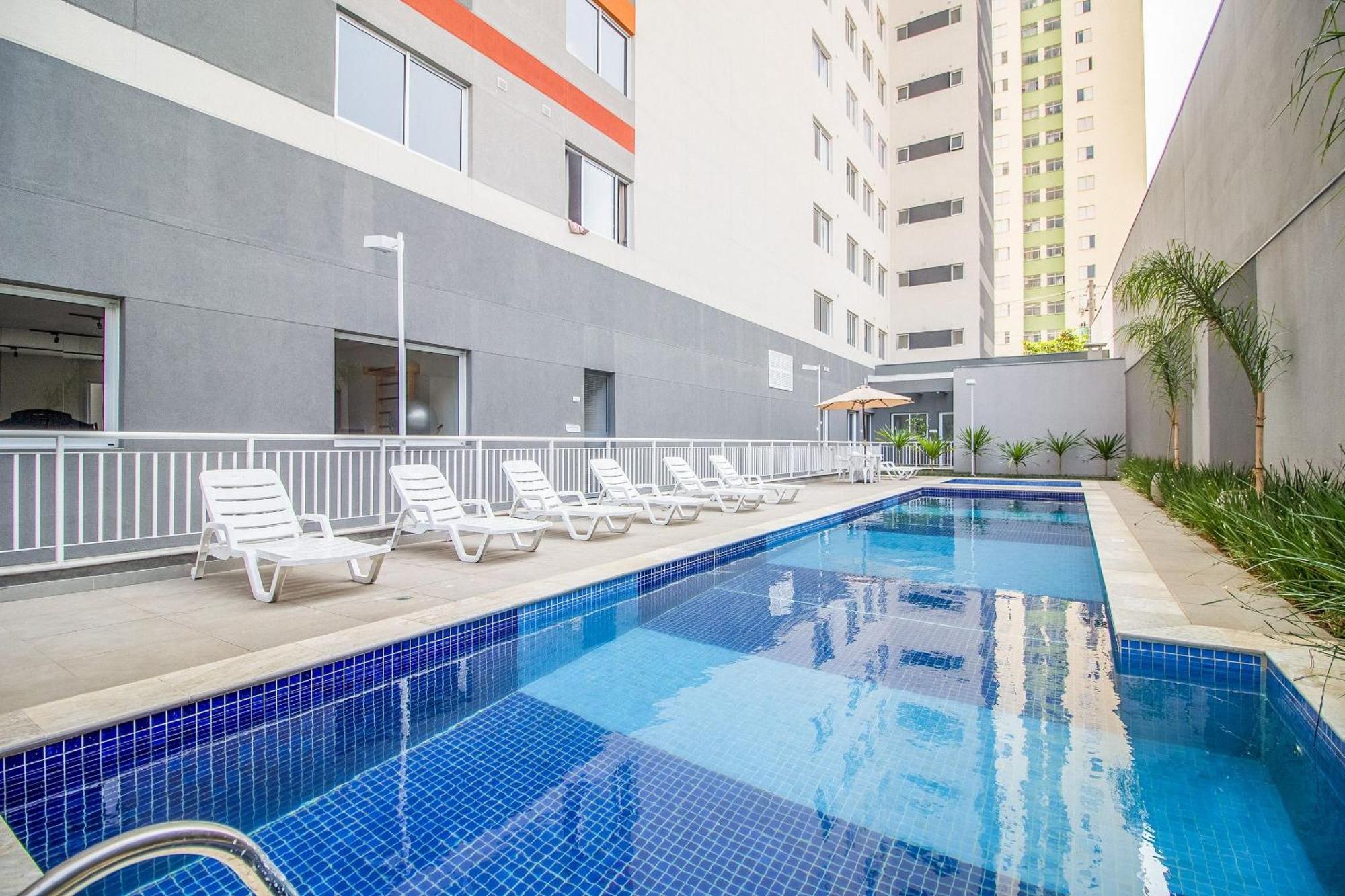 Charmoso Studio No Bras Com Piscina - Metro Bras 圣保罗 外观 照片
