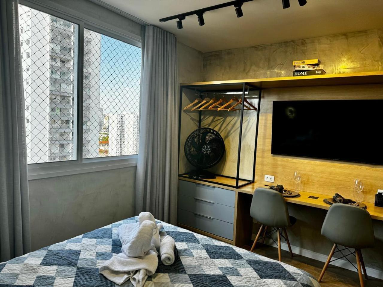 Charmoso Studio No Bras Com Piscina - Metro Bras 圣保罗 外观 照片